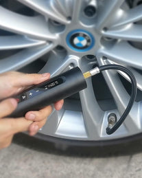 Tire Inflator Portable Air Compressor, Mini Electric Air Pump for Bike, Car, Bicycle, Balloon 3000Mah with 90% Metal and 175PSI OLED Touch Screen, with Rechargeable Li-Ion Battery