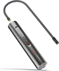 Tire Inflator Portable Air Compressor, Mini Electric Air Pump for Bike, Car, Bicycle, Balloon 3000Mah with 90% Metal and 175PSI OLED Touch Screen, with Rechargeable Li-Ion Battery