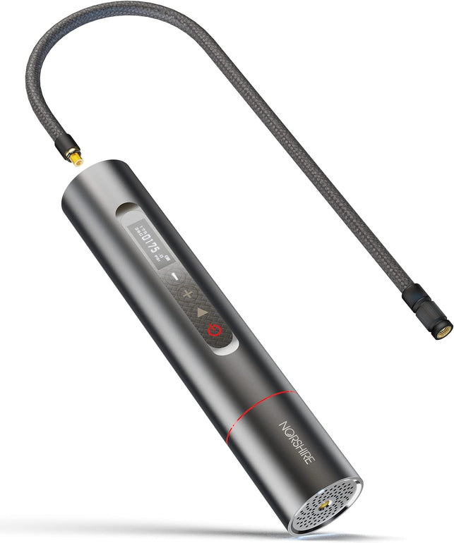 Tire Inflator Portable Air Compressor, Mini Electric Air Pump for Bike, Car, Bicycle, Balloon 3000Mah with 90% Metal and 175PSI OLED Touch Screen, with Rechargeable Li-Ion Battery