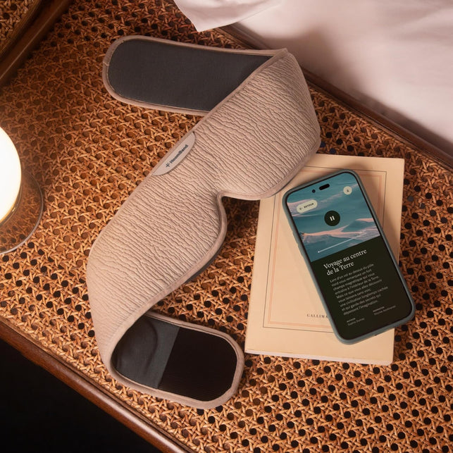 Hoomband Ultimate | Wireless Sleep Headphones Bluetooth 5.2 | 100% Blackout Mask | Sound Therapy, Free Hypnotic Stories, Meditation, White Noise | Adjustable Headband | Magnetic Cable