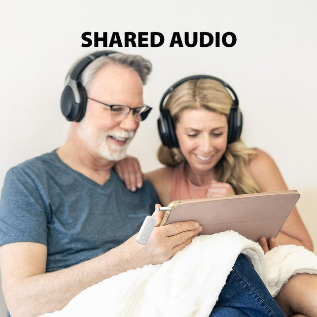 Avantree Relay - Premium Airplane Bluetooth 5.3 Adapter for All Headphones, Aptx Low Latency, Supports 2 Headphones or Airpods, Wireless Audio Transmitter for In-Flight, TV, Gym, Tablets