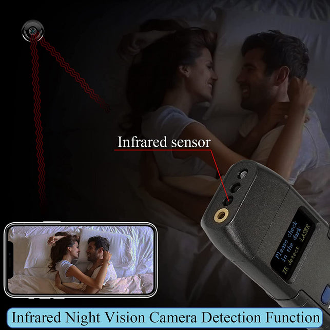 KAXYUYA anti Spy Detector Hidden Camera Detectors RF Detector Bug Detector Bug Sweeper GPS Tracker Detector Listening Device Detector Spy Camera Finder Detector for GPS Tracking Camera