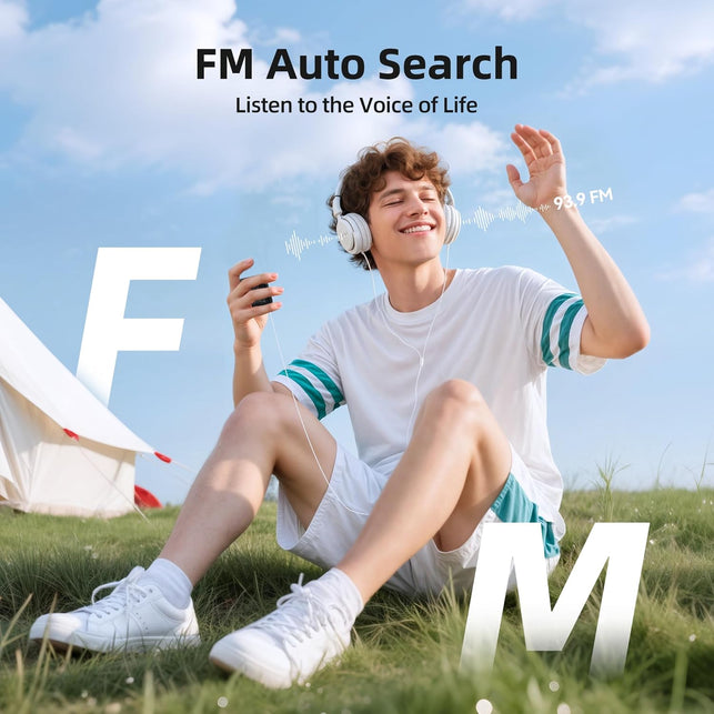 AGPTEK 64GB Clip MP3 Player with Bluetooth, A53PL Portable Music Player with FM Radio, Shuffle, No Phone Needed, for Sports(Black)