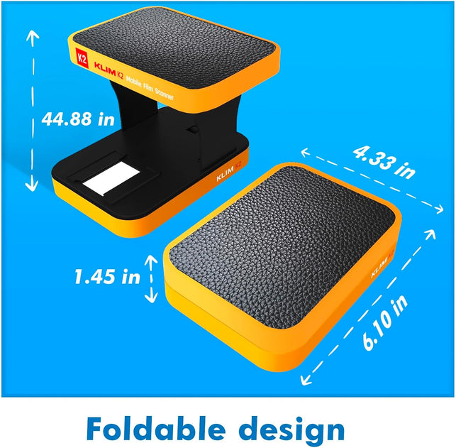 KLIM K2 Mobile Film Scanner 35Mm + New + Positive & Negative Scanner + Slide Scanner + Photo Scanner + 35Mm Color Film Developing Kit Essential + Your Own 35Mm Film Developing Service at Home