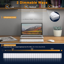 Under Cabinet Lighting, Dimmable 80-LED Closet Lights Wireless under Counter Light 3000Mah Battery Night Safe Lights Stick-On Anywhere for Kitchen,Stair,Pantry (2 Packs)