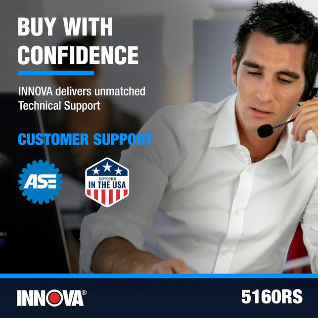 INNOVA 5160RS, OBD2 Bidirectional Scan Tool, Oe-Level All System Diagnostics, Reset Oil Light/Battery/Epb/Sas/Dpf, Mechanic Recommended Fixes & Parts, Tsbs, 1Yr Warranty, Free Lifetime Updates