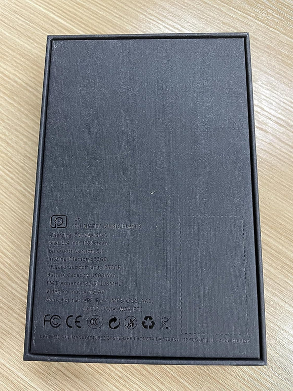 32GB MP3 Player with Bluetooth 5.0, Phinistec Z6 Portable Music Player with HD Speaker, Super Battery Life Digital Audio Player with FM Radio, E-Book, Voice-Recorder Player Supports up to 256GB