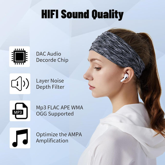 128GB MP3 Player with Bluetooth 5.3, Portable Digital Lossless Music Player with Built-In Speaker, 2.0 in Full Touch Screen, Hifi Sound, FM Radio, Voice Recorder, Earphones Included
