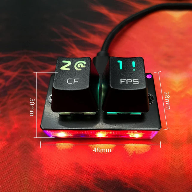 MOTOSPEED K2 OSU Hot Swap Game Keyboards USB Wired RGB Mechanical Keypad with 2 Fully Programmable Keys Brown Switches(Black)