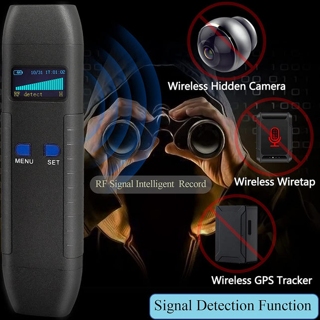 KAXYUYA anti Spy Detector Hidden Camera Detectors RF Detector Bug Detector Bug Sweeper GPS Tracker Detector Listening Device Detector Spy Camera Finder Detector for GPS Tracking Camera