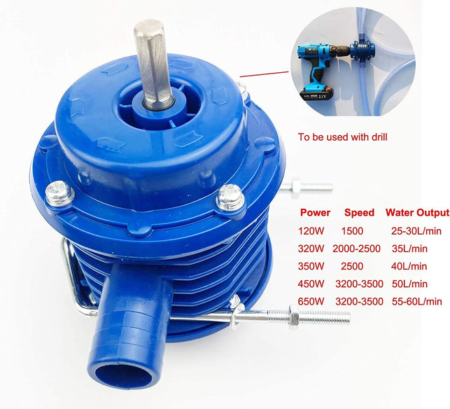 Becho Newest Portable Miniature Self-Priming Powered Pump Centrifugal Household Small Water Pump Drill Pump