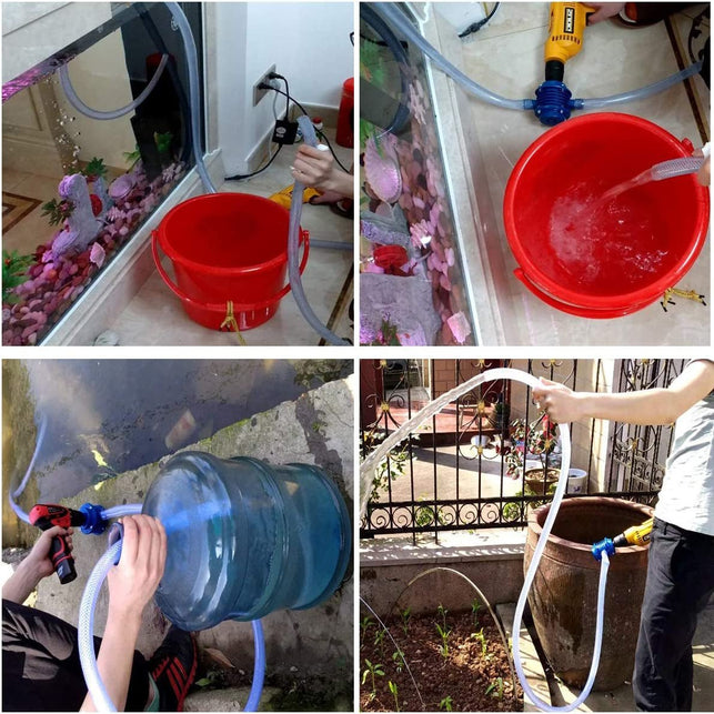 Becho Newest Portable Miniature Self-Priming Powered Pump Centrifugal Household Small Water Pump Drill Pump