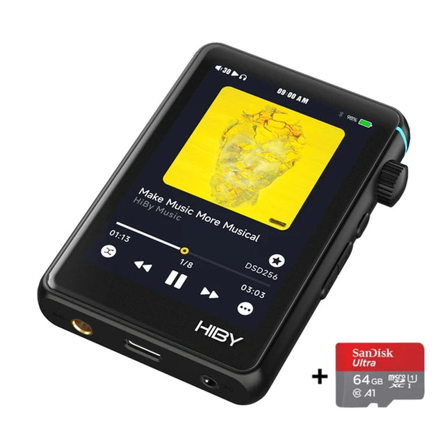 Hiby R3 II / R3 Gen 2 Bluetooth Wifi Music Player MP3 Hifi Audio Player MSEB MQA16X DSD 256 Web Radio USB Type C DAC Walkman