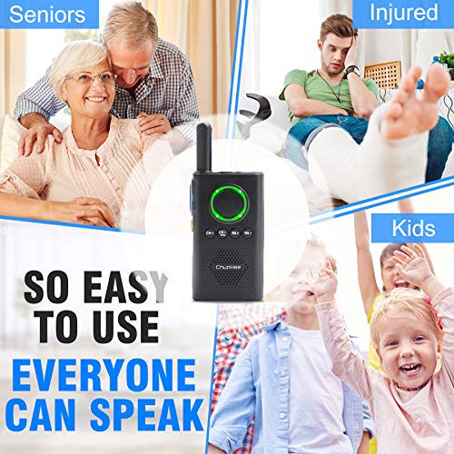 Chunhee Intercoms Wireless for Home- Wireless Intercom System for Elderly/Kids, Home Intercom System Room to Room Communication, 1.5 Miles Long Range Intercom System for Office/Camping/Hiking, 4 Pack
