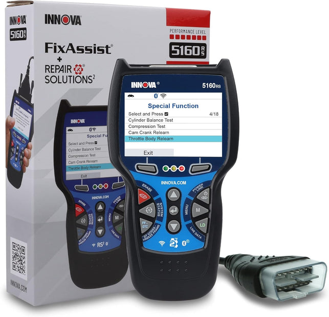 INNOVA 5160RS, OBD2 Bidirectional Scan Tool, Oe-Level All System Diagnostics, Reset Oil Light/Battery/Epb/Sas/Dpf, Mechanic Recommended Fixes & Parts, Tsbs, 1Yr Warranty, Free Lifetime Updates