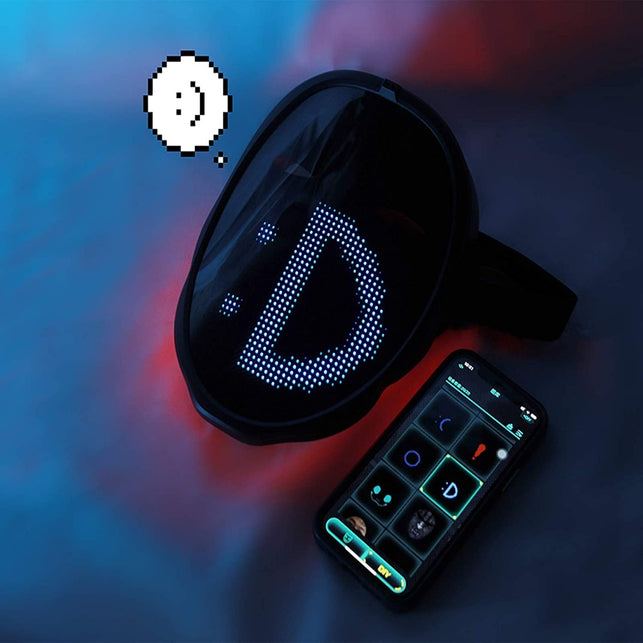 Depointer Life Led Mask with Bluetooth-Compatible App Controlled, Customizable Shining Mask