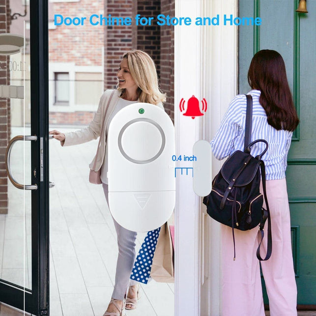 Door Window Alarm, Toeeson 120 DB Window Alarms for Home, White Pool Door Alarms for Kids Safety