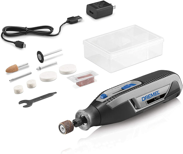 Dremel Lite 7760 N/10 4V Li-Ion Cordless Rotary Tool Variable Speed Multi-Purpose Rotary Tool Kit, USB Charging, Easy Accessory Changes - Perfect for Light-Duty DIY & Crafting