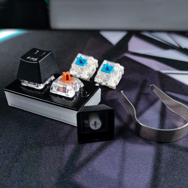 MOTOSPEED K2 OSU Hot Swap Game Keyboards USB Wired RGB Mechanical Keypad with 2 Fully Programmable Keys Brown Switches(Black)