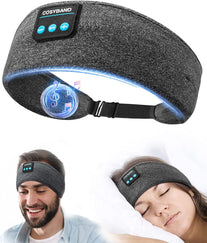 Sleep Headphones Wireless Sports Headband, Headband Headphones 10Hrs Bluetooth Headband with Soft Cozy Earbuds Comfortable Sleeping Headphones for Side Sleepers, Cool Tech Gadgets Unique Gift