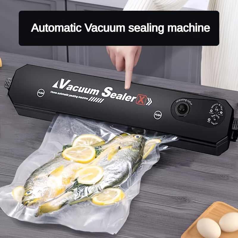 1 Set Automatic Vacuum Sealing Machine Is Suitable For Small Household Packaging Preservation Storage Bag Plastic Packaging Drypowderwetoil Can