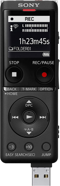 Sony ICD-UX570 Digital Voice Recorder, ICDUX570BLK, Usb