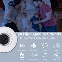 White Noise Machine for Sleeping Baby Kids – Adult Sound Machine with Night Light, Starry Ambient Light, 28 Soothing Sounds, Portable Sleep Noise Maker for Home Travel Bedroom Nursery Decor