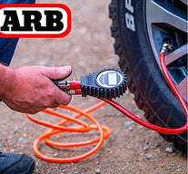 ARB ARB601 Digital Tire Pressure Gauge with Braided Hose and Chuck, Inflator and Deflator 25-75 PSI Readings - The Gadget Collective