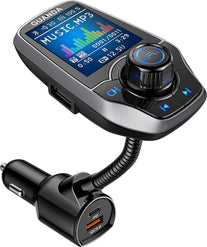 Bluetooth FM Transmitter In-Car Wireless Radio Adapter Kit W 1.8