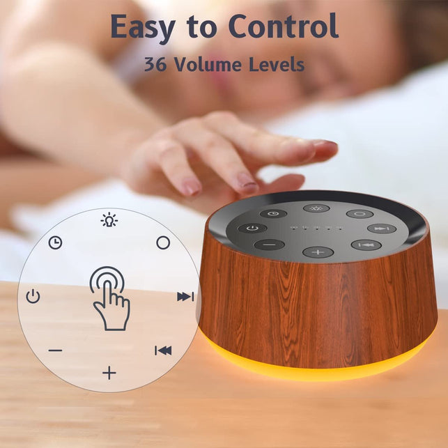 Brownnoise Sound Machine with 30 Soothing Sounds 12 Colors Night Light White Noise Machine for Adults Baby Kids Sleep Machines with 36 Volume Levels Memory Function 5 Timers for Home Office Travel - The Gadget Collective