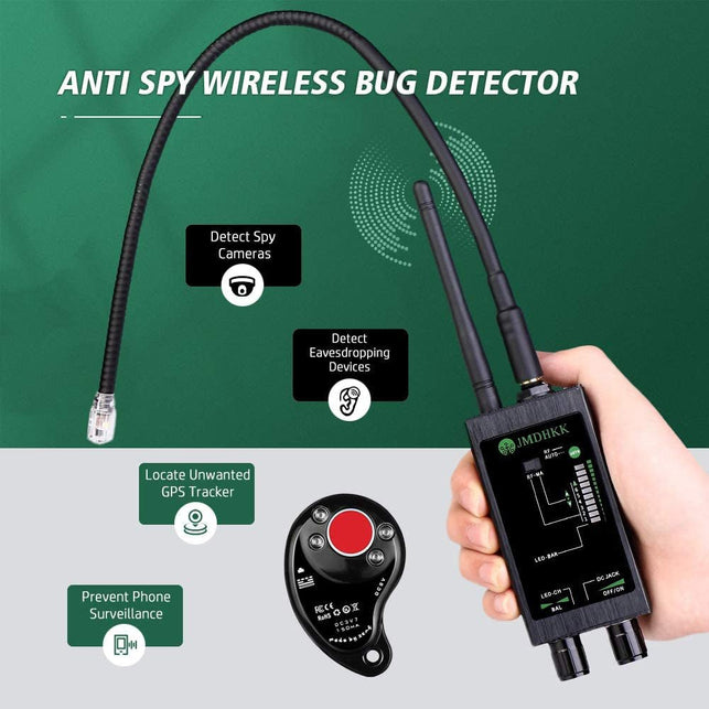 Bug Detector, Hidden Camera Detectors ,Anti Spy Detector ,RF Detector, GPS Detector anti Tracking Strong Magnetic Detector for GPS Tracker Listening Device Hidden Camera Finder in Office, Car, Meeting - The Gadget Collective