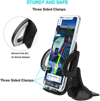 Crazefoto Car Phone Mount,CD Slot Car Phone Holder Universal Car Cradle Mount with Three-Side Grips and One-Touch Compatible with iPhone11/11Pro/X/8/8 - The Gadget Collective