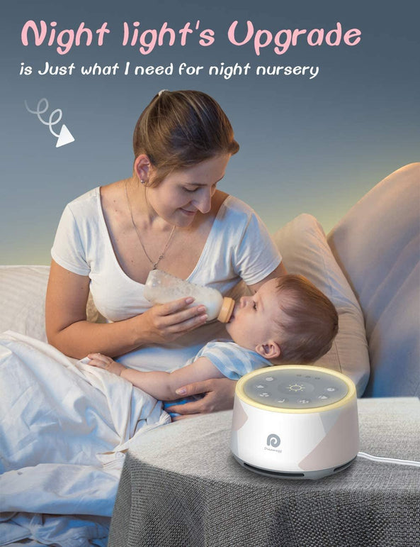 Dreamegg White Noise Machine - D1 Pro Sound Machine, 3-In-1 Baby Soother Sound Machine Night Light, 29 Hifi Sounds, Upgraded Light, Noise Machine for Sleeping & Relaxation for Baby Kids Adults Gift - The Gadget Collective