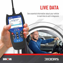 INNOVA 3100RS Live Data OBD2 Scanner Read/Erase OBD2 ABS SRS Codes Reset Oil Light - Fast & Easy to use - Free Updates - Bluetooth w Free RepairSoluti - The Gadget Collective