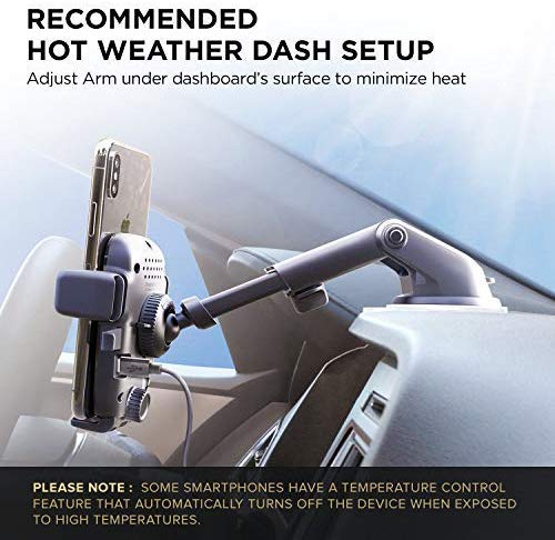 iOttie Easy One Touch Wireless Qi Fast Charge Car Mount Kit || Fast Charge: Samsung Galaxy S10 S9 Plus S8 S7 Edge Note 8 5 | Standard Charge: IPhone X - The Gadget Collective