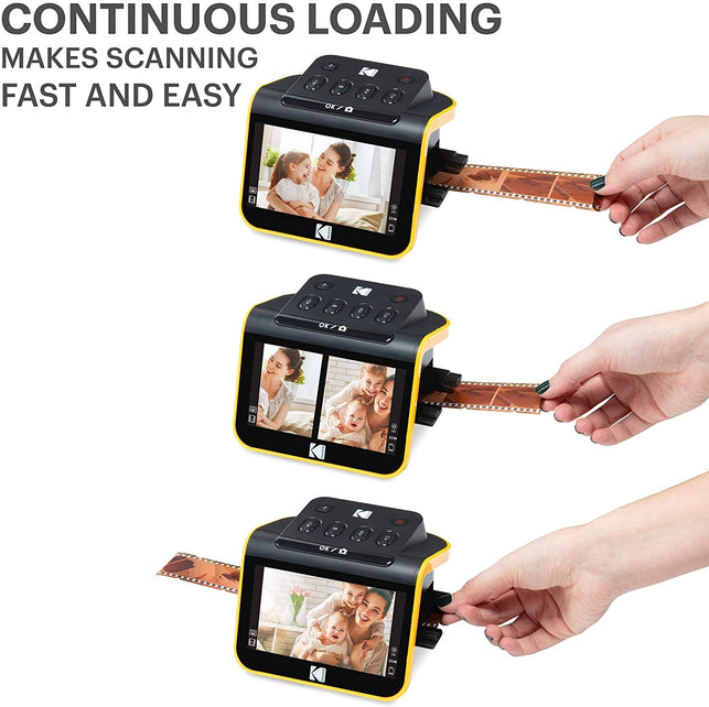 KODAK Slide N SCAN Film and Slide Scanner with Large 5” LCD Screen, Convert Color & B&W Negatives & Slides 35mm, 126, 110 Film Negatives & Slides to H - The Gadget Collective