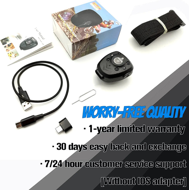 KSADBOSSBO Body Camera Built-In 32GB Memory Card 1080P Police Video Recorder Wearable Portable Security Cam Webcam with Night Vision Pocket Clip IR Dash Cam for Home/Outdoor/Law Enforcement/Cop Guard - The Gadget Collective