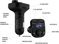 LIHAN Handsfree Call Car Charger,Wireless Bluetooth FM Transmitter Radio Receiver,Mp3 Music Stereo Adapter,Dual USB Port Charger Compatible for All Sm - The Gadget Collective
