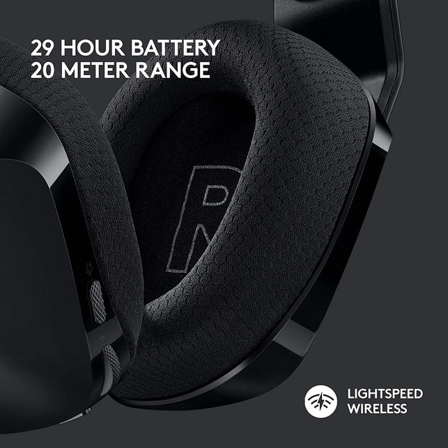 Logitech G733 Lightspeed Wireless Gaming Headset with Suspension Headband, LIGHTSYNC RGB, Blue VO!CE Mic Technology and PRO-G Audio Drivers - Black - The Gadget Collective