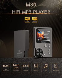 MP3 Player, MECHEN Lossless DSD High Resolution Portable Digital Audio Music Player with 64GB Memory Card, Hifi Lossless Audio Player，Support up to 256GB - The Gadget Collective