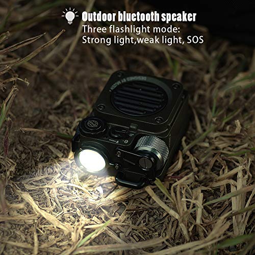 Muzen Wild Mini Rugged Outdoor Speaker, Bluetooth Portable Speaker with Louder Volume, Crystal Clear Sound, Wireless Waterproof Speakers for Travel, O - The Gadget Collective