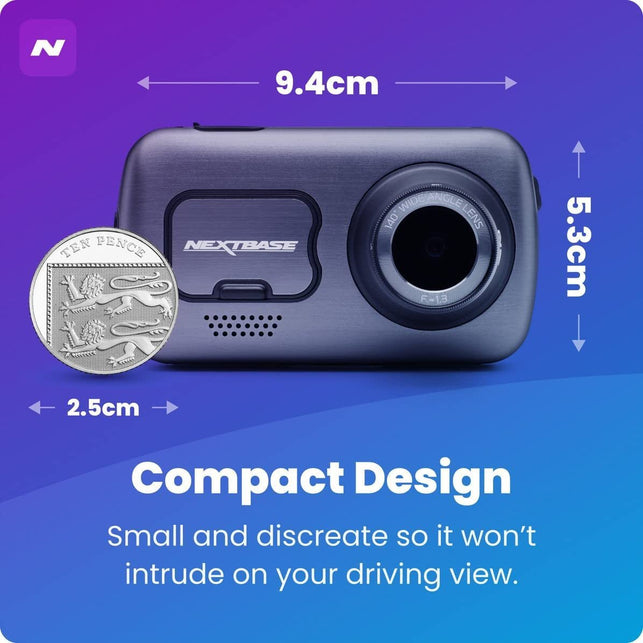 NEXT BASE 622GW Dash Camera, Compact - The Gadget Collective