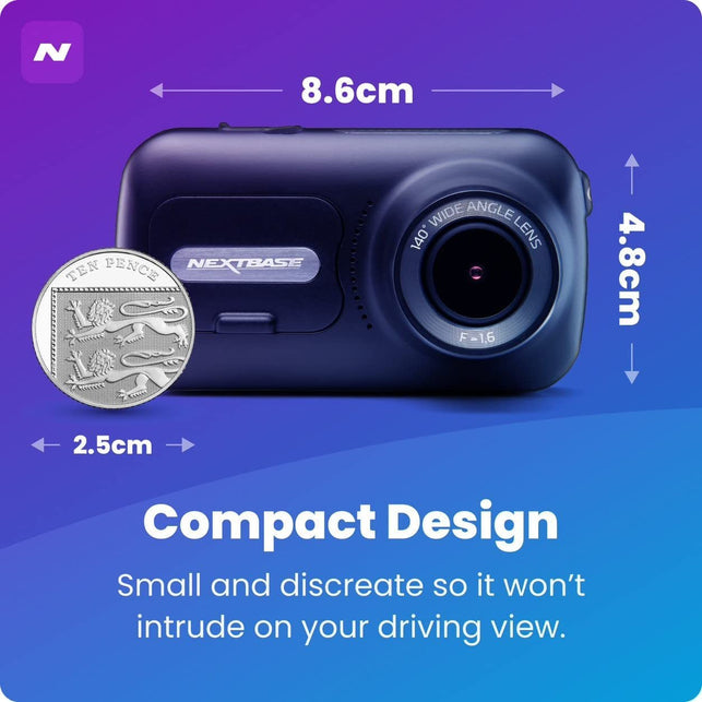 NEXTBASE 322GW Dash Cam, Black - The Gadget Collective