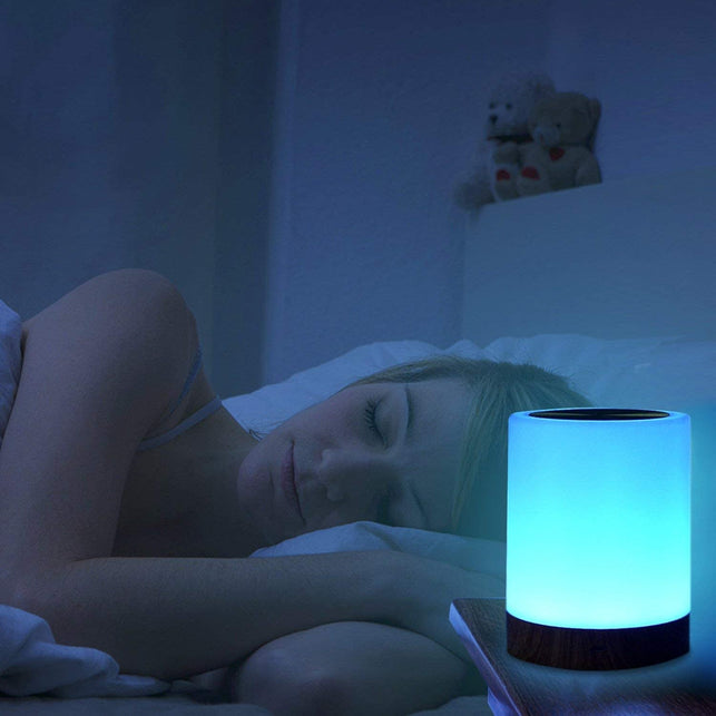 Night Light UNIFUN Touch Lamp for Bedrooms Living Room Portable Table Bedside Lamps with Rechargeable Internal Battery Dimmable 2800K-3100K Warm White Light & Color Changing RGB - The Gadget Collective