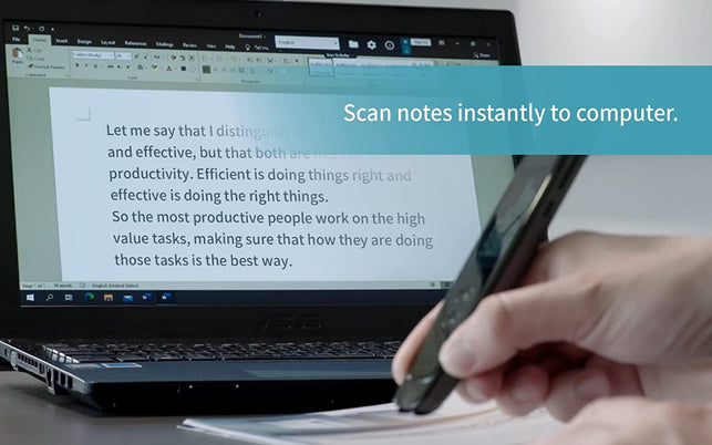 Penpower Worldpen Scan Go | OCR Reading Pen with Text to Speech | Pen Scanner for Data Input | Pen Translator for Second Language Learners| Wireless Standalone | LCD Touchscreen | Wi-Fi Connection - The Gadget Collective