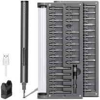 POWERGIANT Mini Electric Screwdriver, Small Cordless Power Screwdriver Set with 55 Precision Bits & LED Light & Magnetic Mat, Handy Repair Tool for Ph - The Gadget Collective