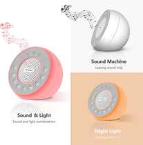 REACHER R2 White Noise Machine and Night Light with 31 Soothing Sounds, 0-100 Dimmable Color Changing Light, Sleep Timer for Sleeping, Feeding, for Baby, Kids, Adult,Bedside Table - The Gadget Collective