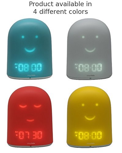 REMI - The Best Ok to Wake Children Clock - Sleep Trainer - Sleep Tracker - Audio Baby Monitor - Night Light & White Noise Sound Machine - mp3 and Streaming Music Speaker - Time-to-Rise Face - Blue - The Gadget Collective