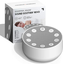 SHARPER IMAGE Sleep Therapy White Noise Machine, Soothing Nature Sounds for Baby Kid Adult, Portable Relaxation Wellness Meditation and Naps, Peaceful Rest Sleep Aid, Holiday Gift - The Gadget Collective