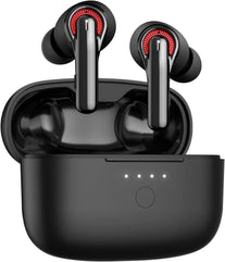 Tribit 2022 Wireless Earbuds, Qualcomm QCC3040 Bluetooth 5.2, 4 Mics CVC 8.0 Call Noise Reduction 50H Playtime Clear Calls Volume Control True Wireless Bluetooth Earbuds Headphones, Flybuds C1 Black - The Gadget Collective